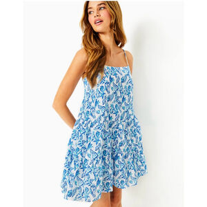 Lilly Pulitzer Alessia cotton dress – resort white shell collector – size small￼